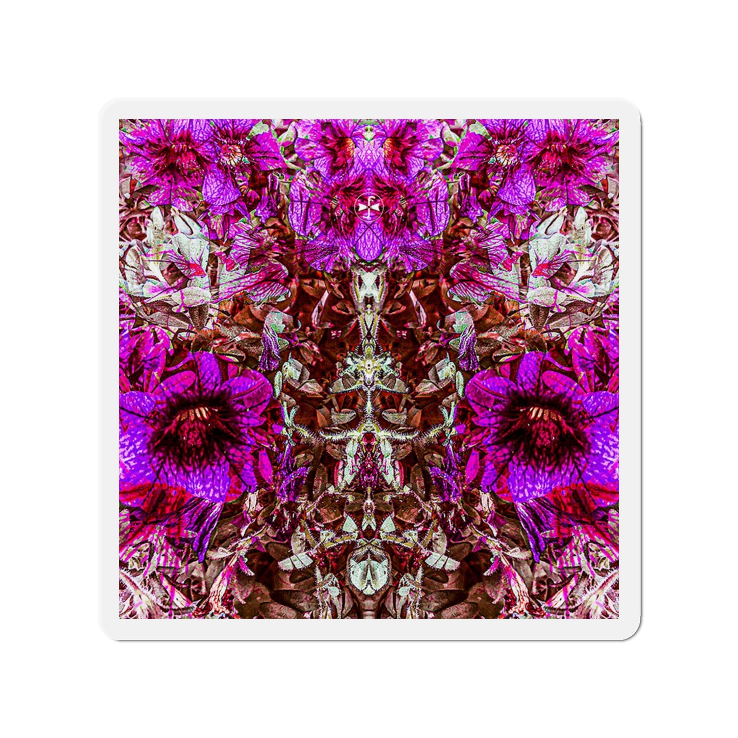 Darth Flower Power :: Pink :: Die-Cut Magnets