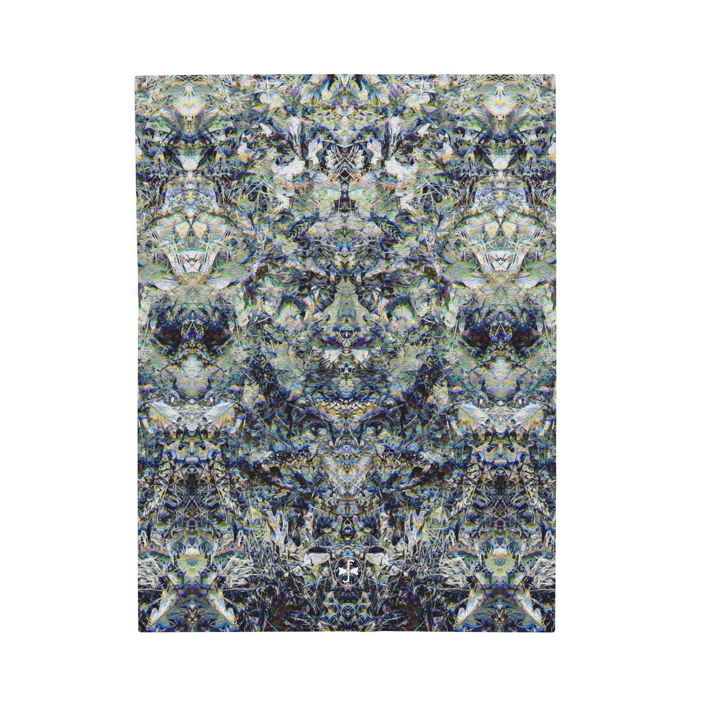 Fall of the Leaf Gods :: Grey :: Velveteen Plush Blanket