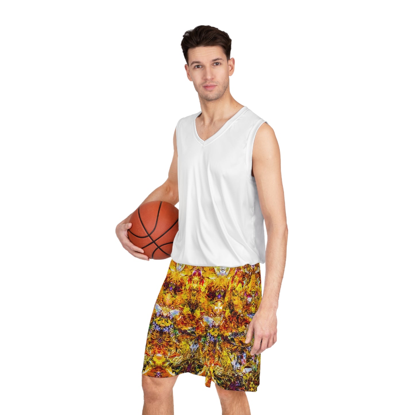 Fall of the Leaf Gods :: Orange :: Basketball Shorts