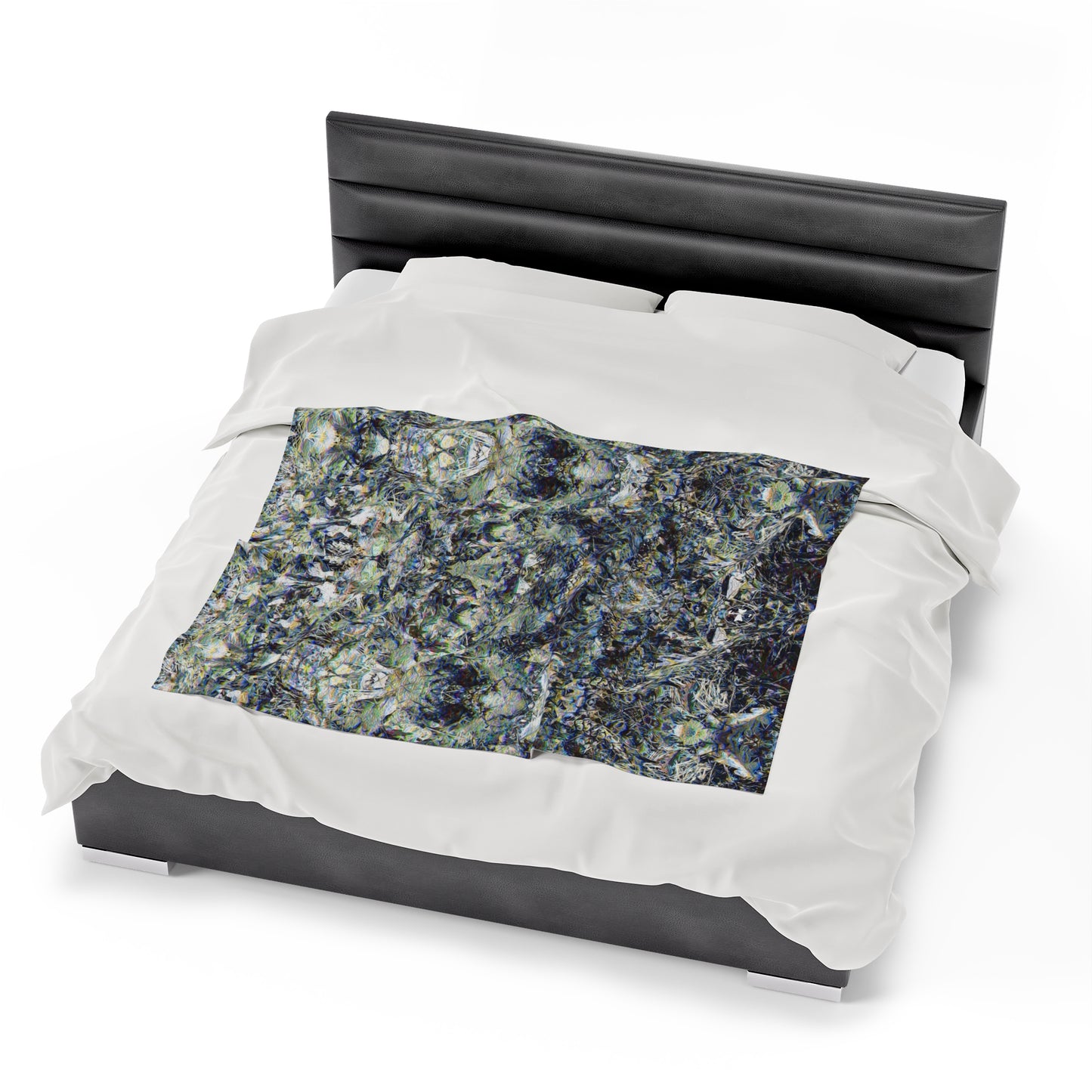 Fall of the Leaf Gods :: Grey :: Velveteen Plush Blanket
