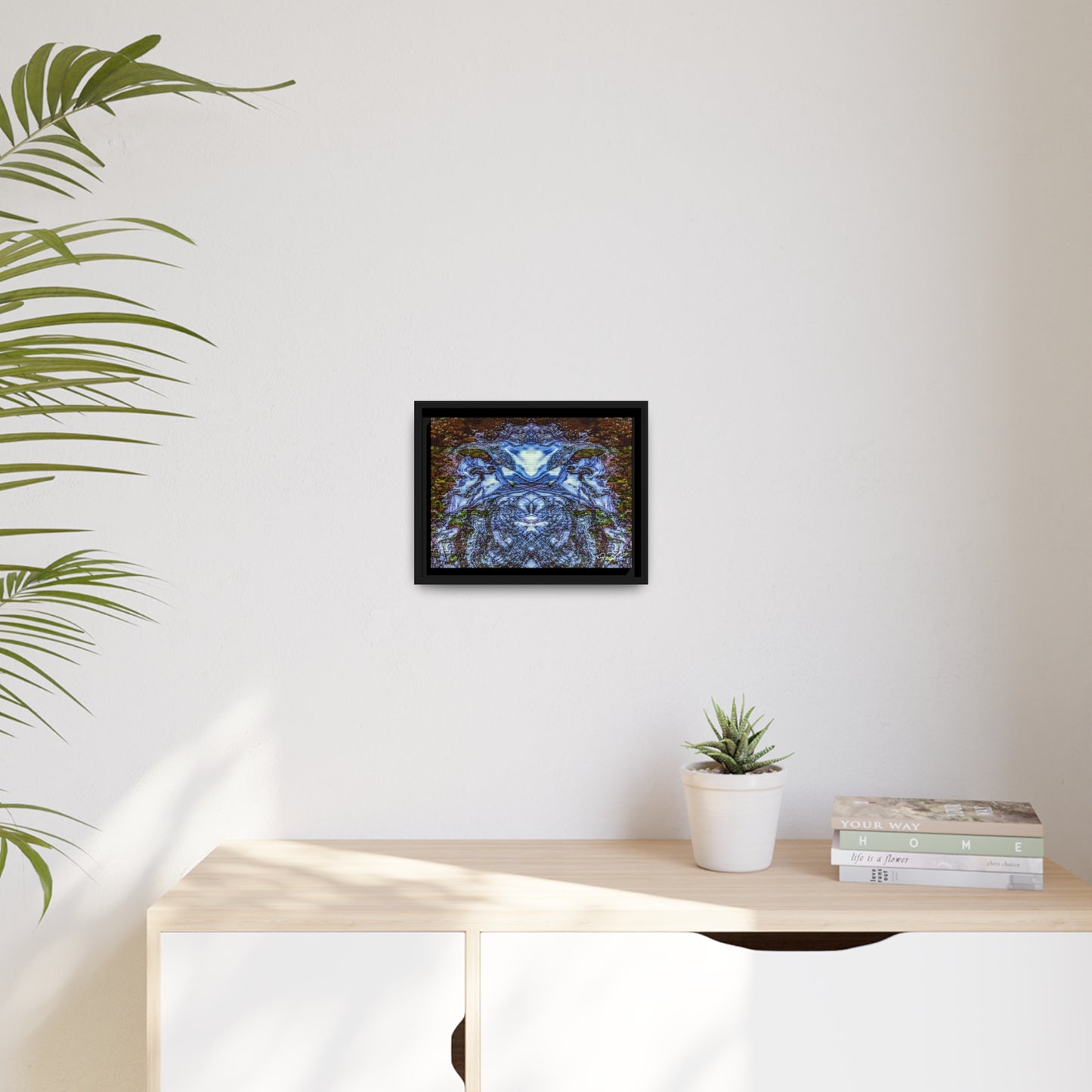 Foam Hearts Ripple :: Matte Canvas, Black Frame