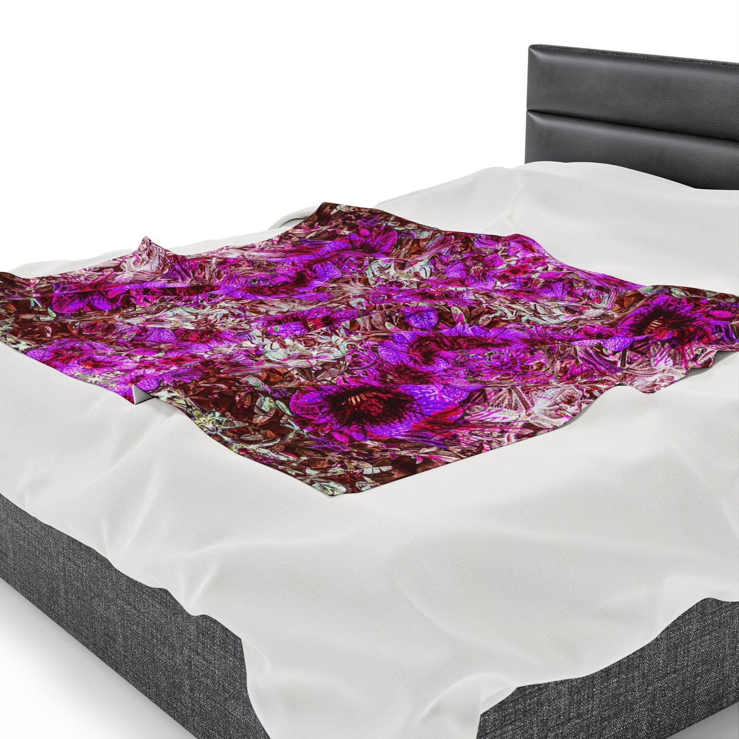 Darth Flower Power :: Pink :: Velveteen Plush Blanket