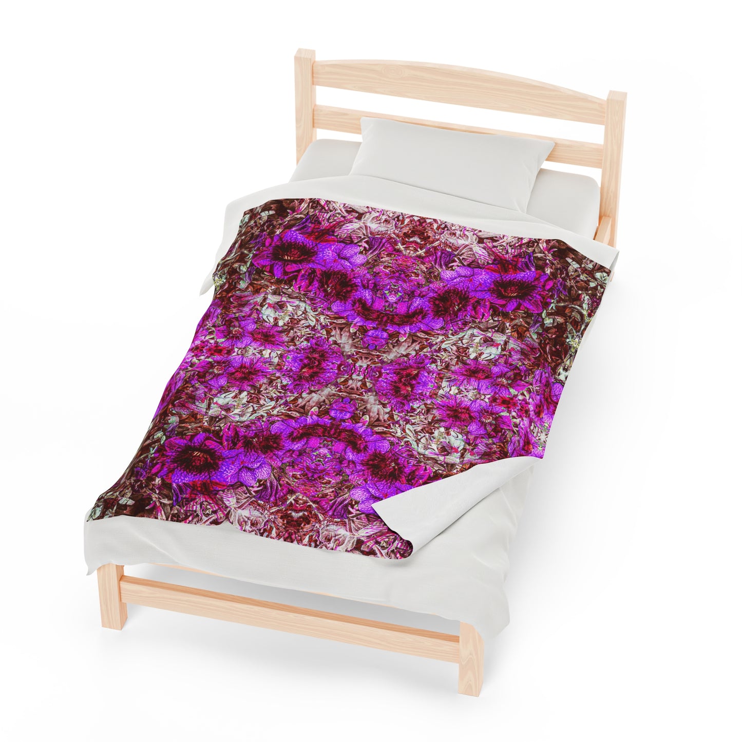Darth Flower Power :: Pink :: Velveteen Plush Blanket