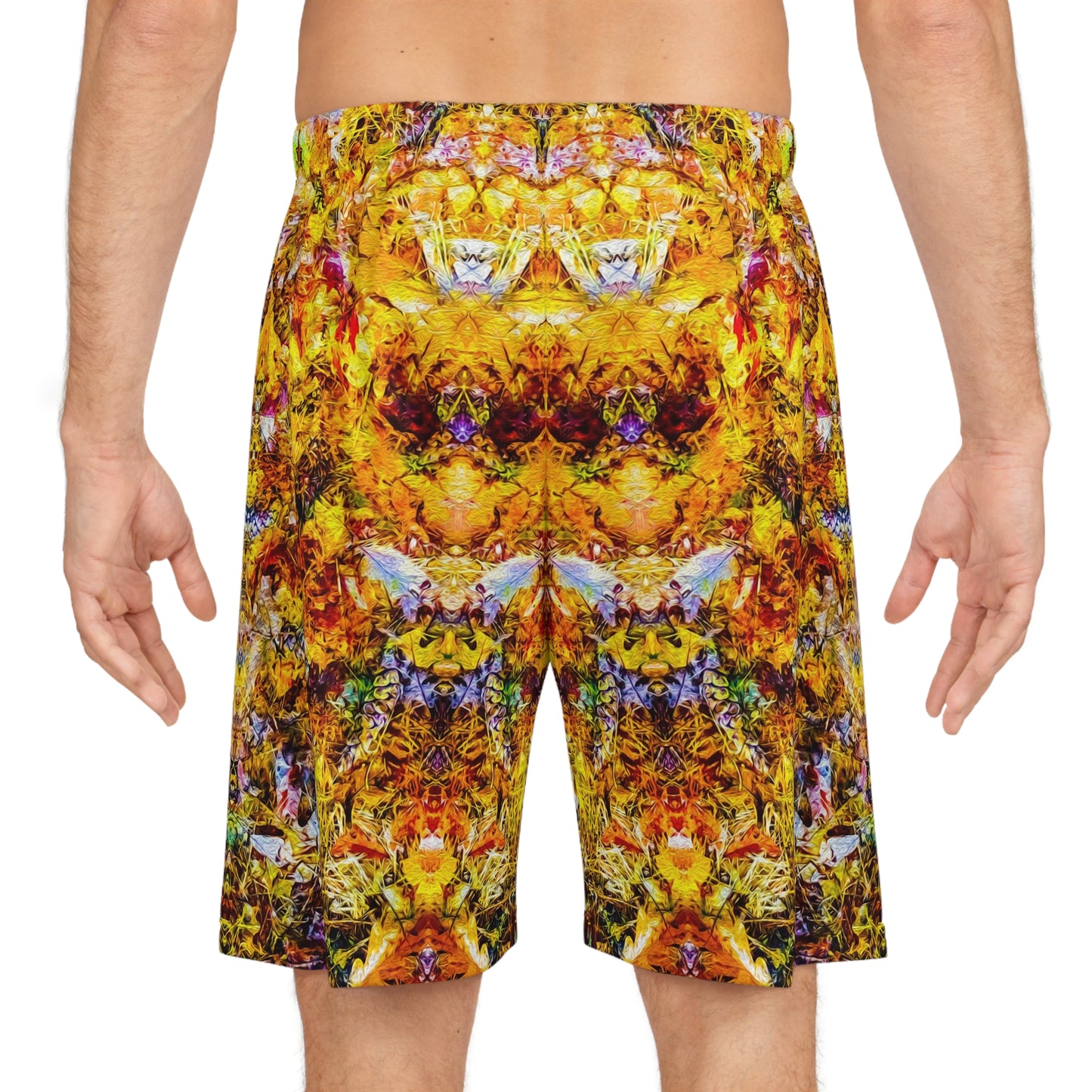 Fall of the Leaf Gods :: Orange :: Basketball Shorts