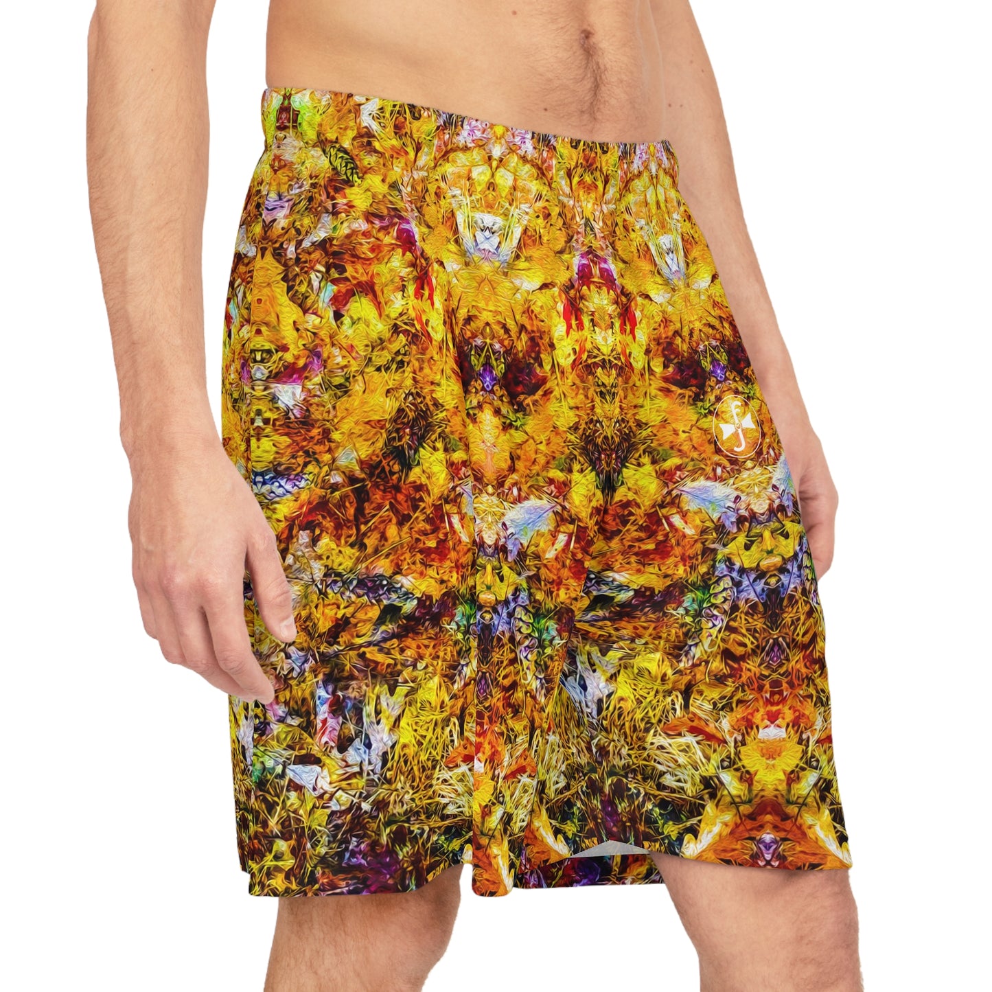 Fall of the Leaf Gods :: Orange :: Basketball Shorts