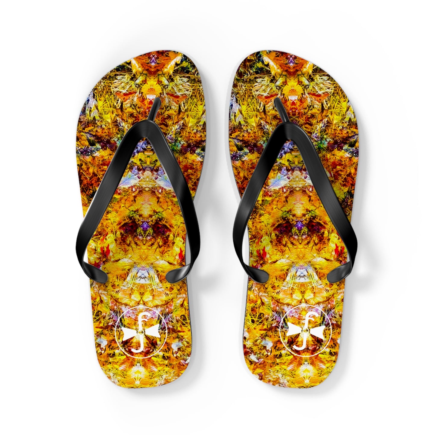 Fall of the Leaf Gods :: Orange :: Flip Flops