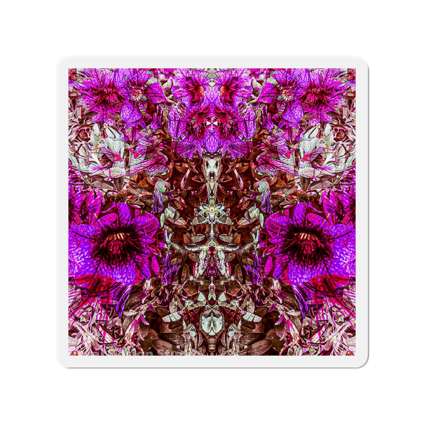 Darth Flower Power :: Pink :: Die-Cut Magnets