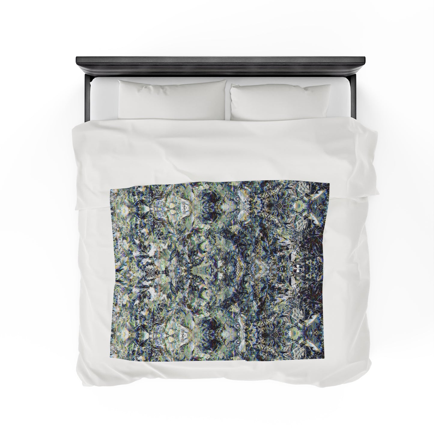Fall of the Leaf Gods :: Grey :: Velveteen Plush Blanket