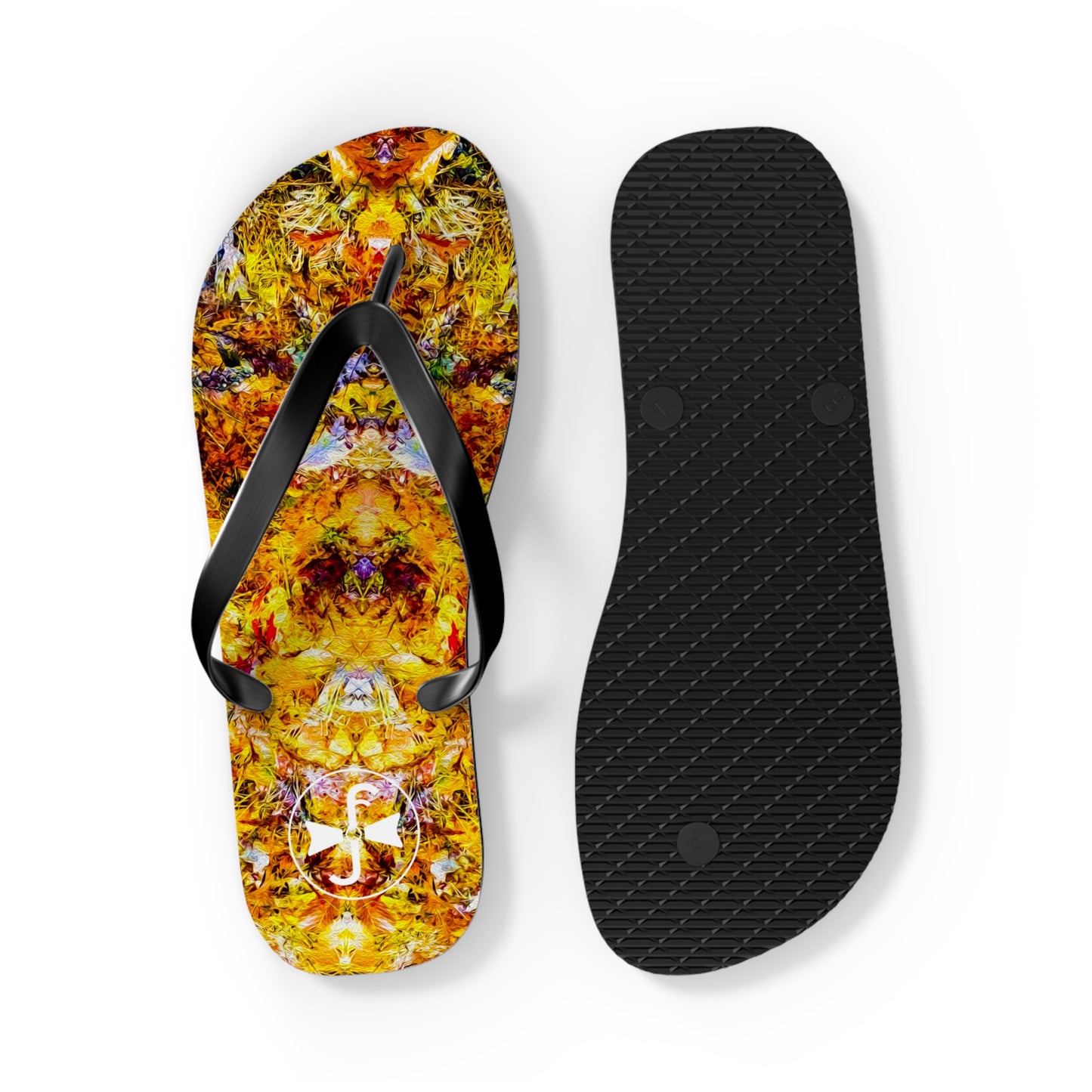 Fall of the Leaf Gods :: Orange :: Flip Flops