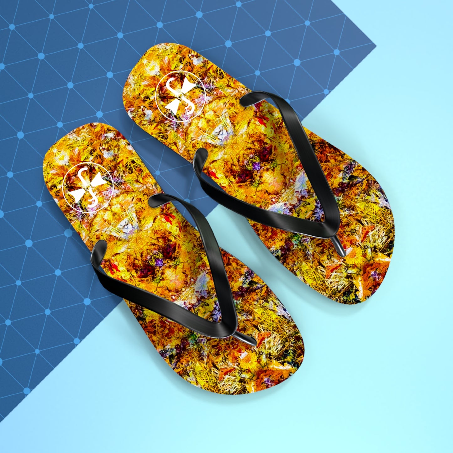 Fall of the Leaf Gods :: Orange :: Flip Flops