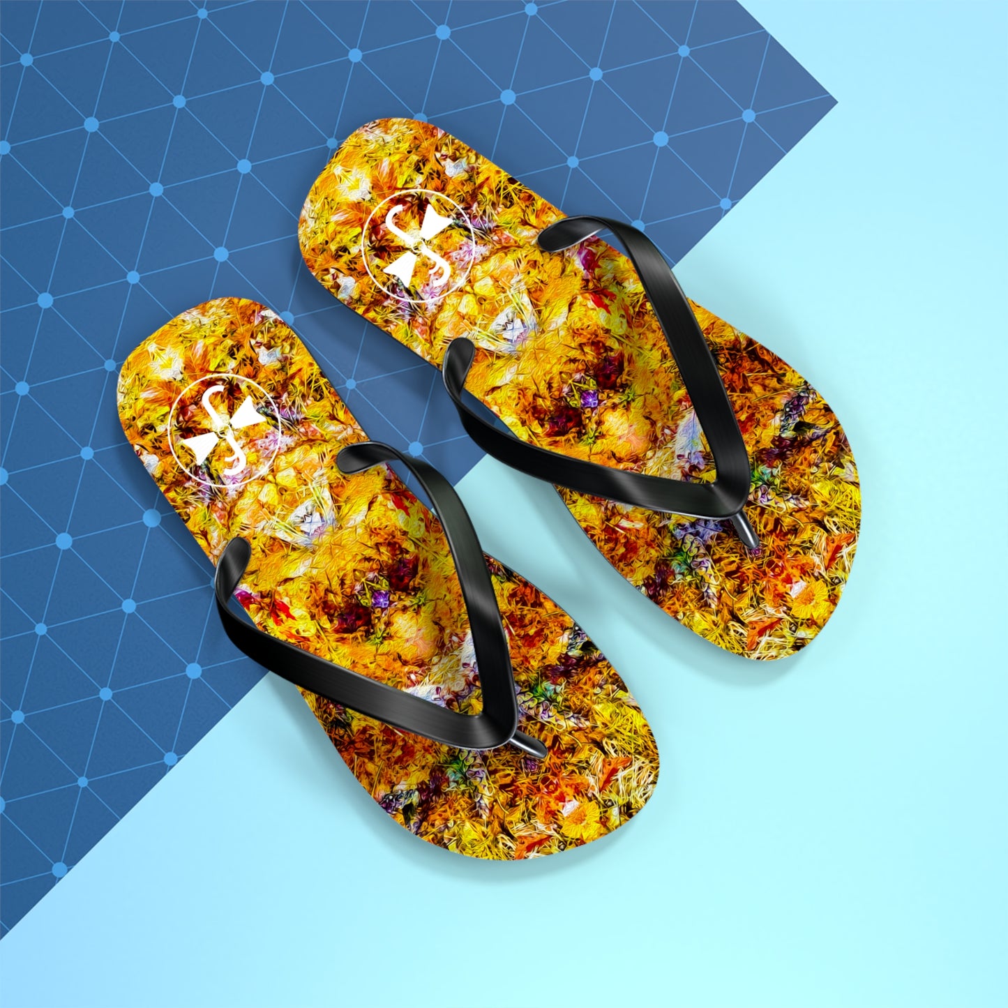 Fall of the Leaf Gods :: Orange :: Flip Flops