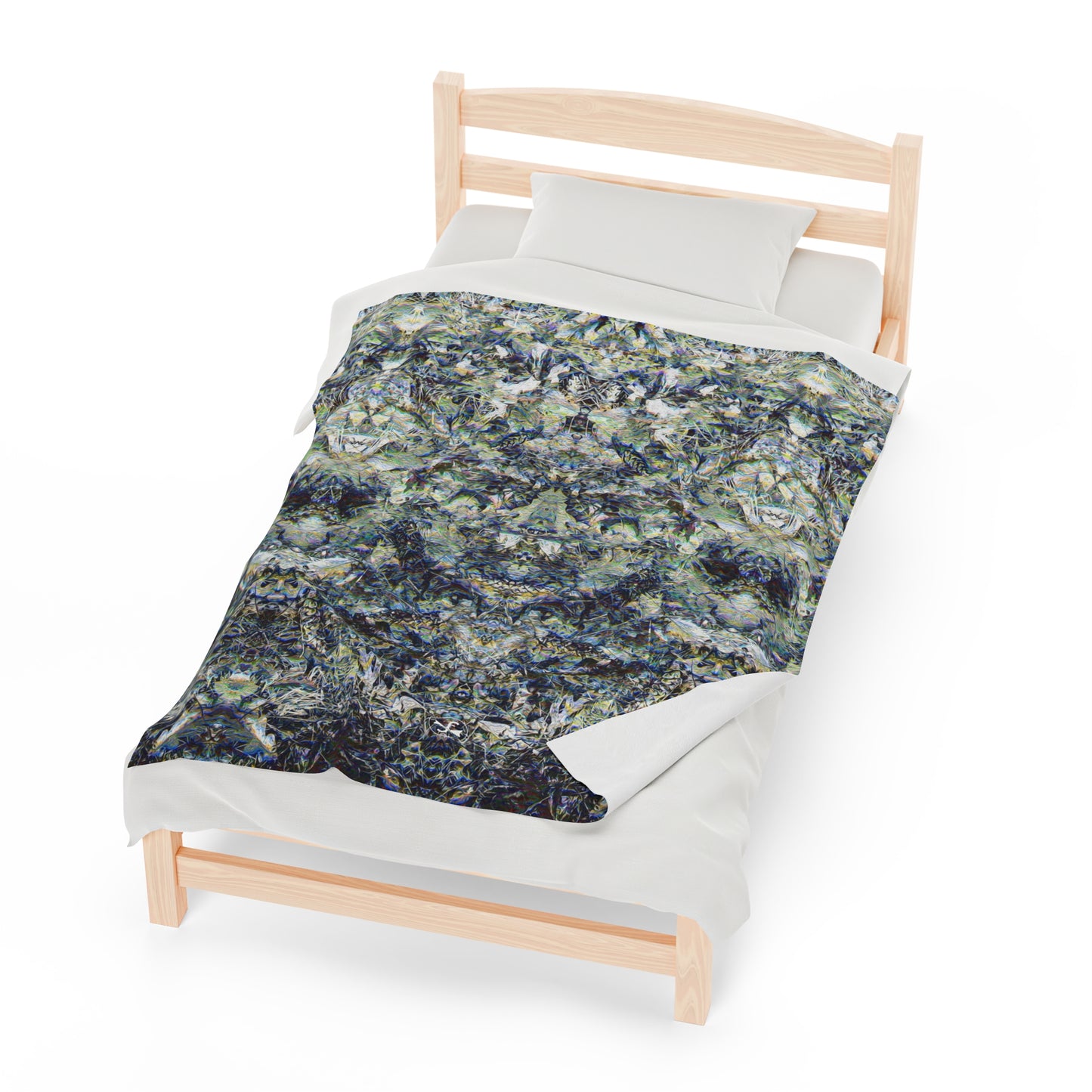 Fall of the Leaf Gods :: Grey :: Velveteen Plush Blanket