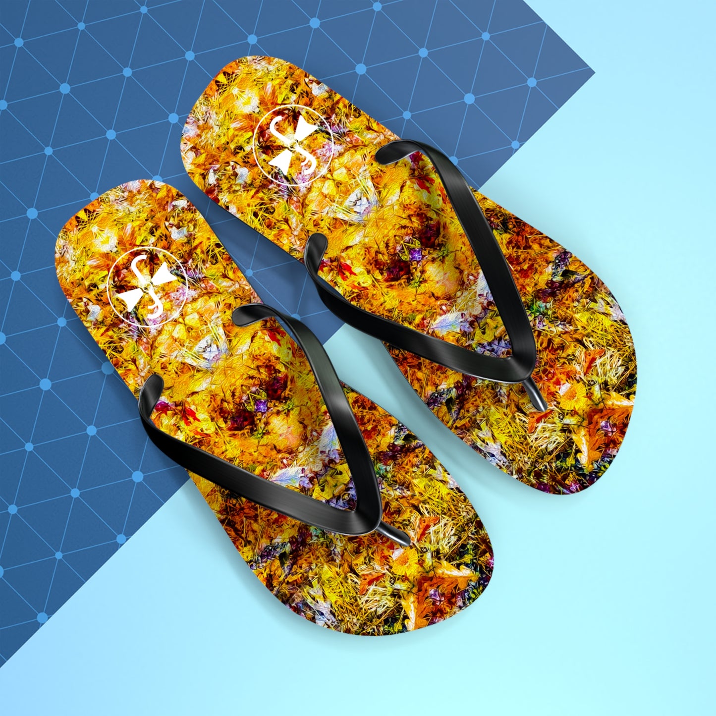 Fall of the Leaf Gods :: Orange :: Flip Flops