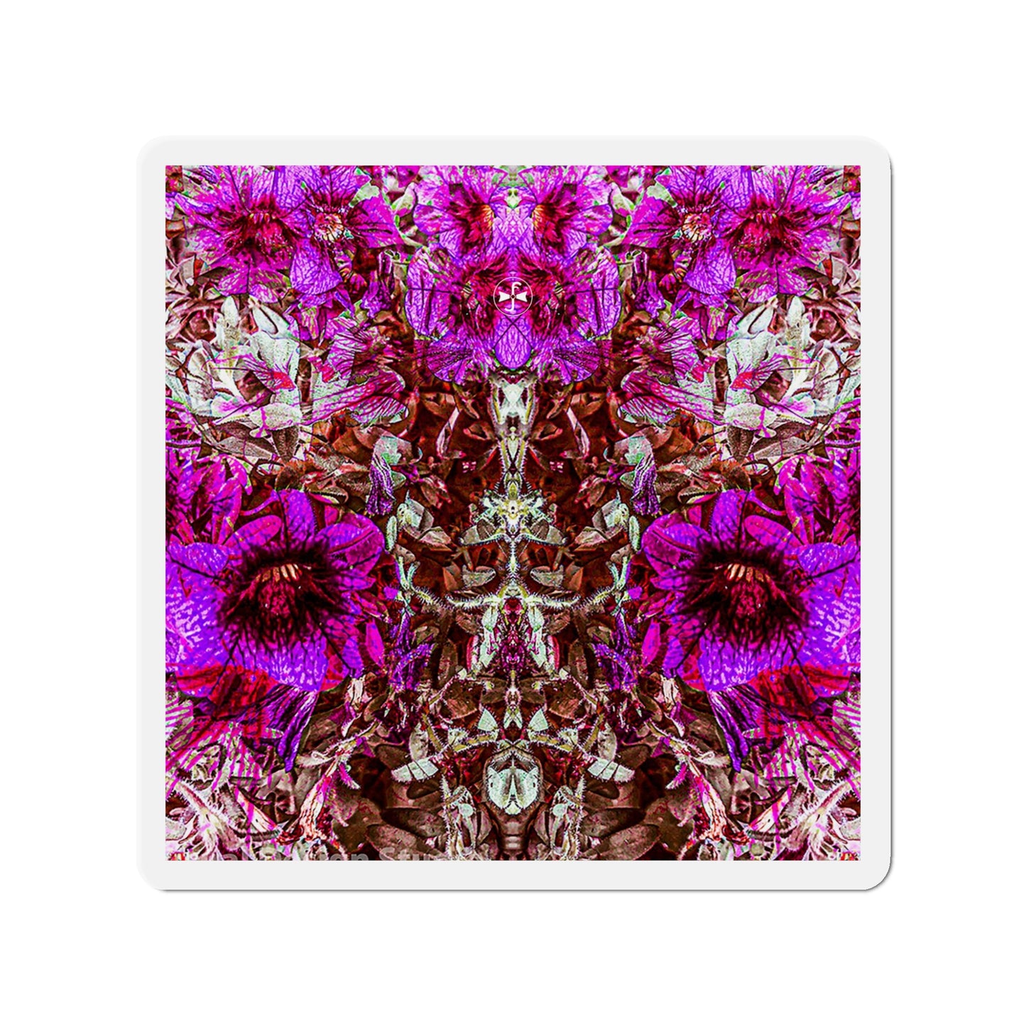 Darth Flower Power :: Pink :: Die-Cut Magnets
