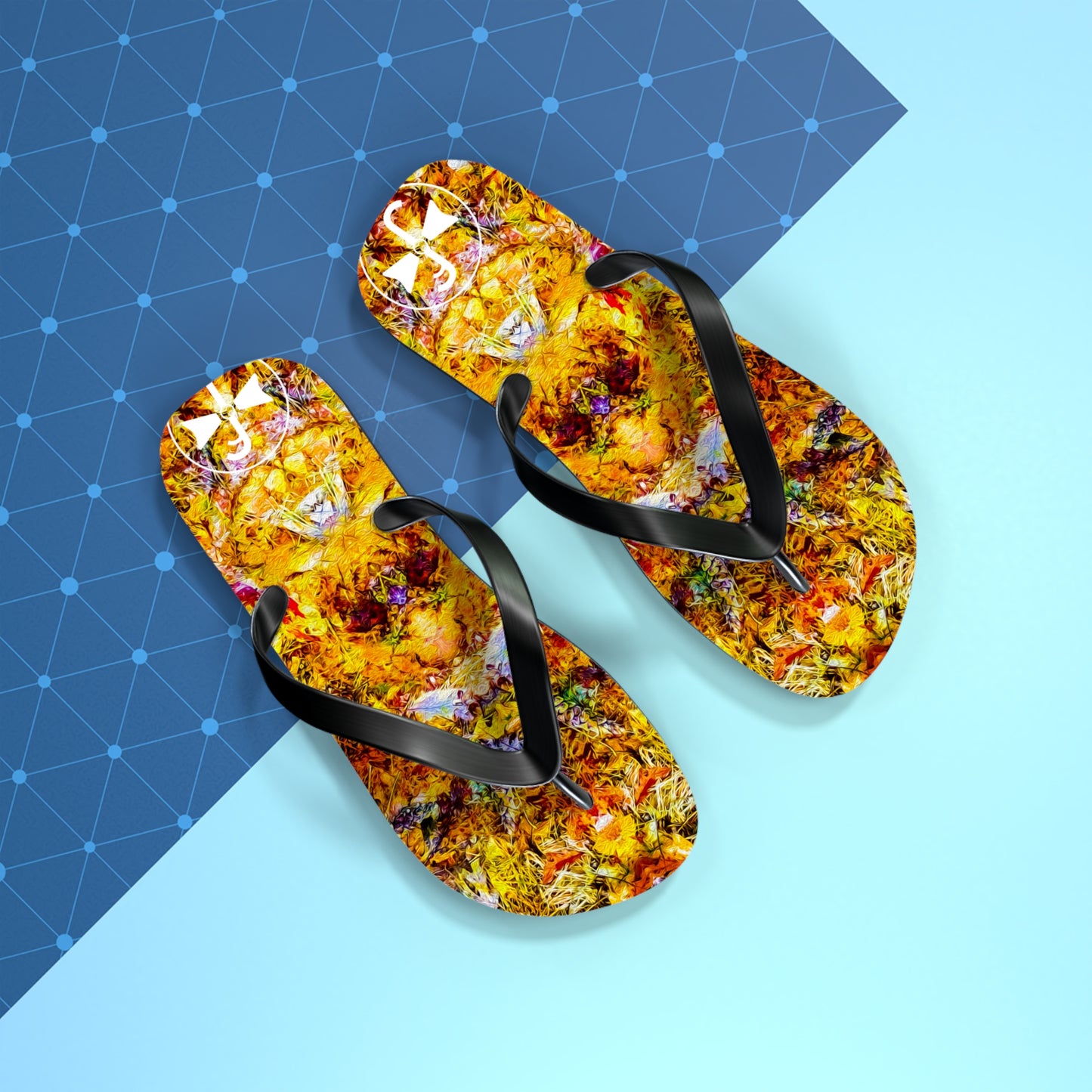 Fall of the Leaf Gods :: Orange :: Flip Flops