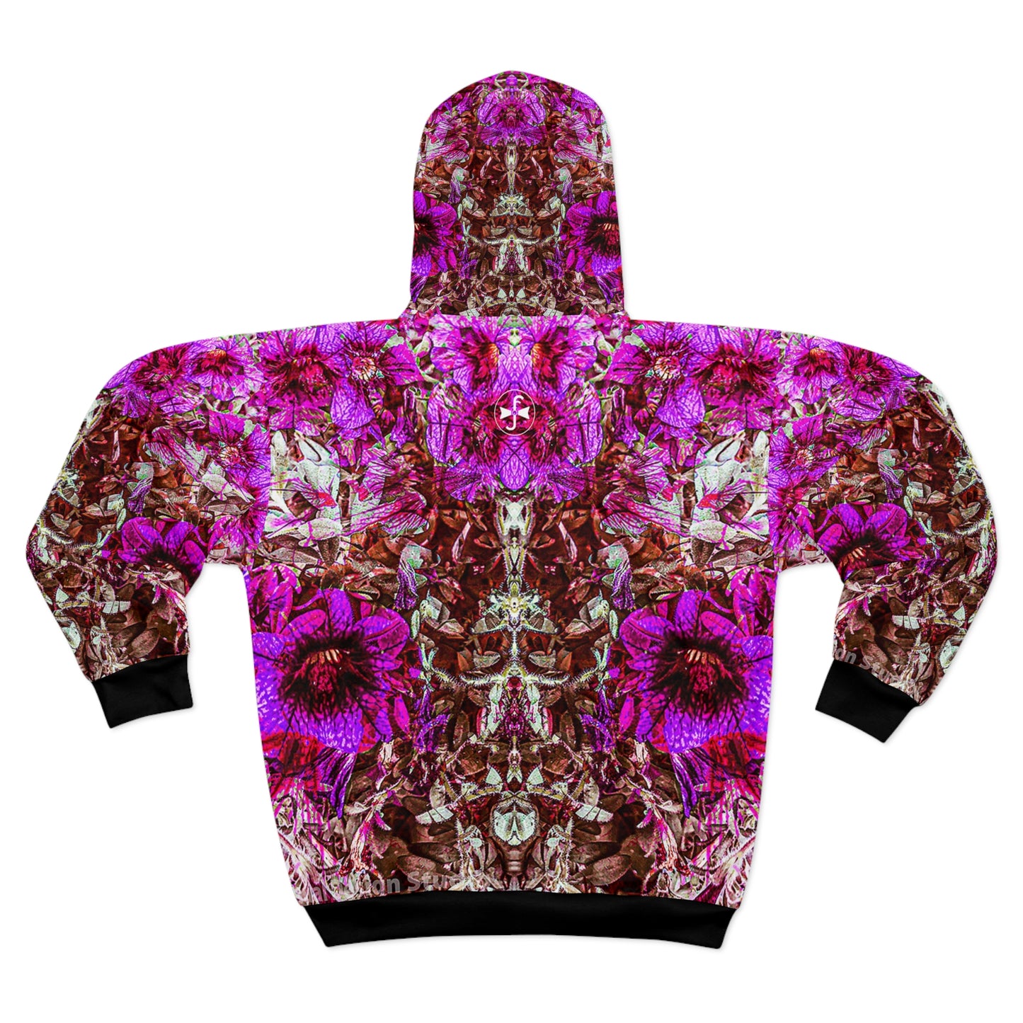 Darth Flower Power :: Pink :: Unisex Zip Hoodie