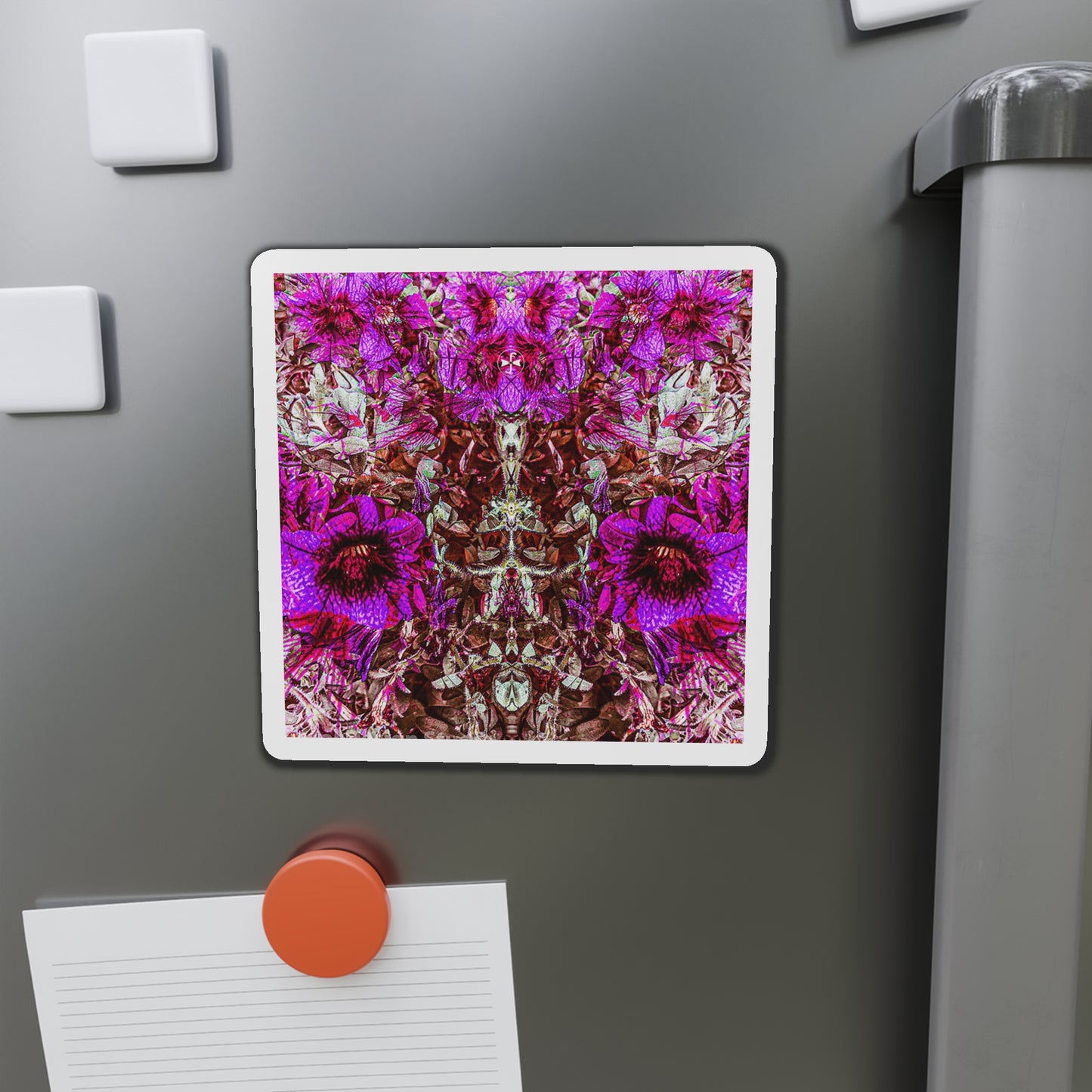 Darth Flower Power :: Pink :: Die-Cut Magnets