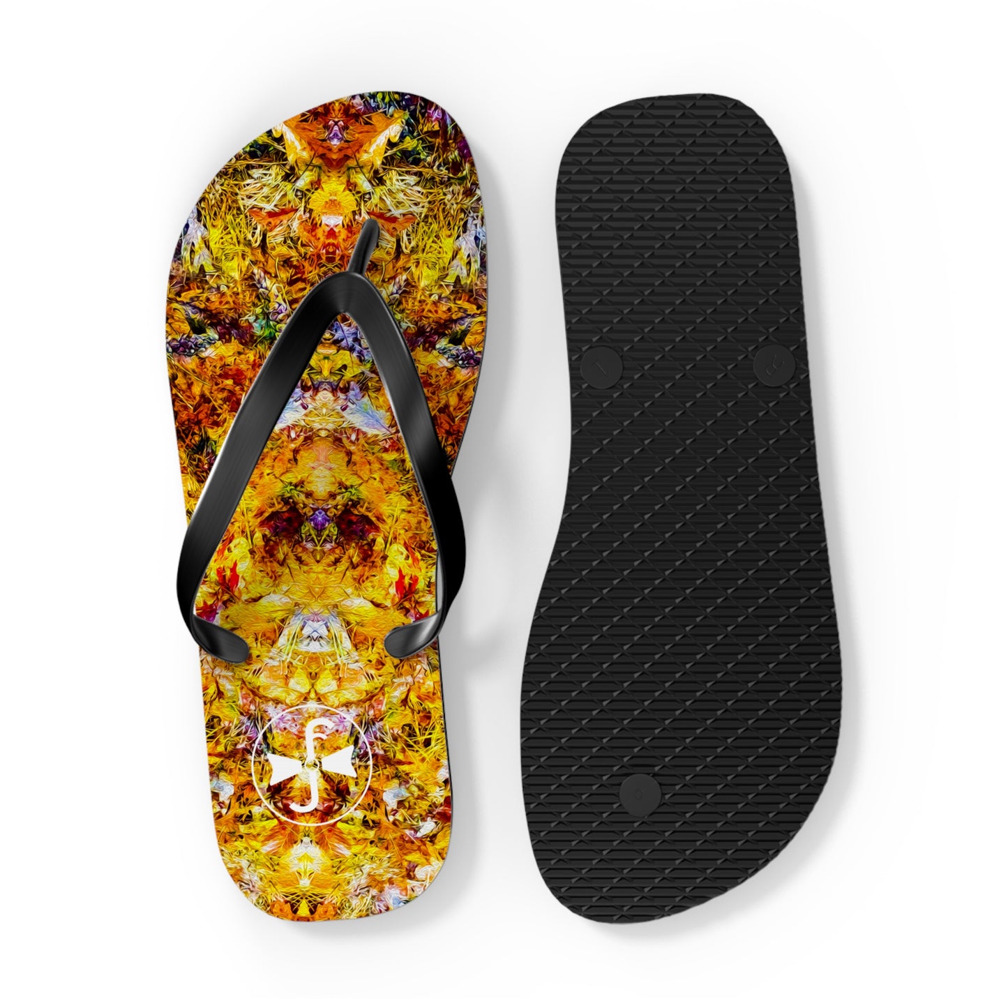 Fall of the Leaf Gods :: Orange :: Flip Flops