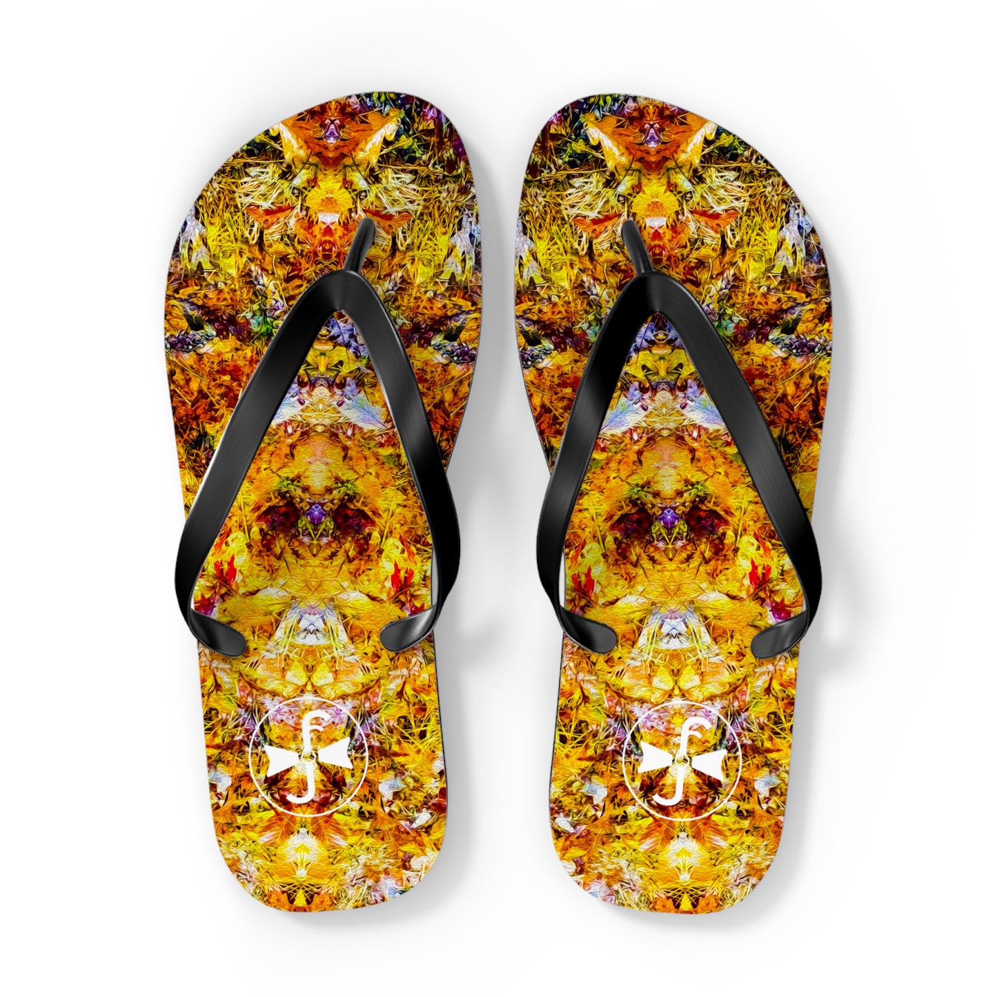 Fall of the Leaf Gods :: Orange :: Flip Flops