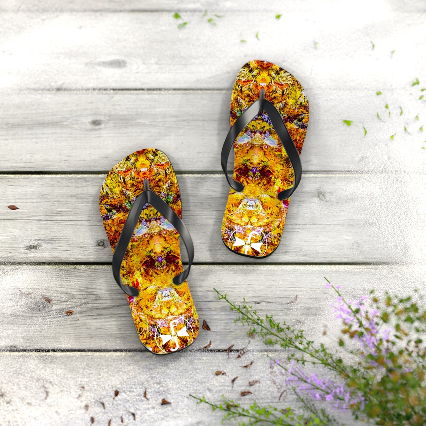 Fall of the Leaf Gods :: Orange :: Flip Flops