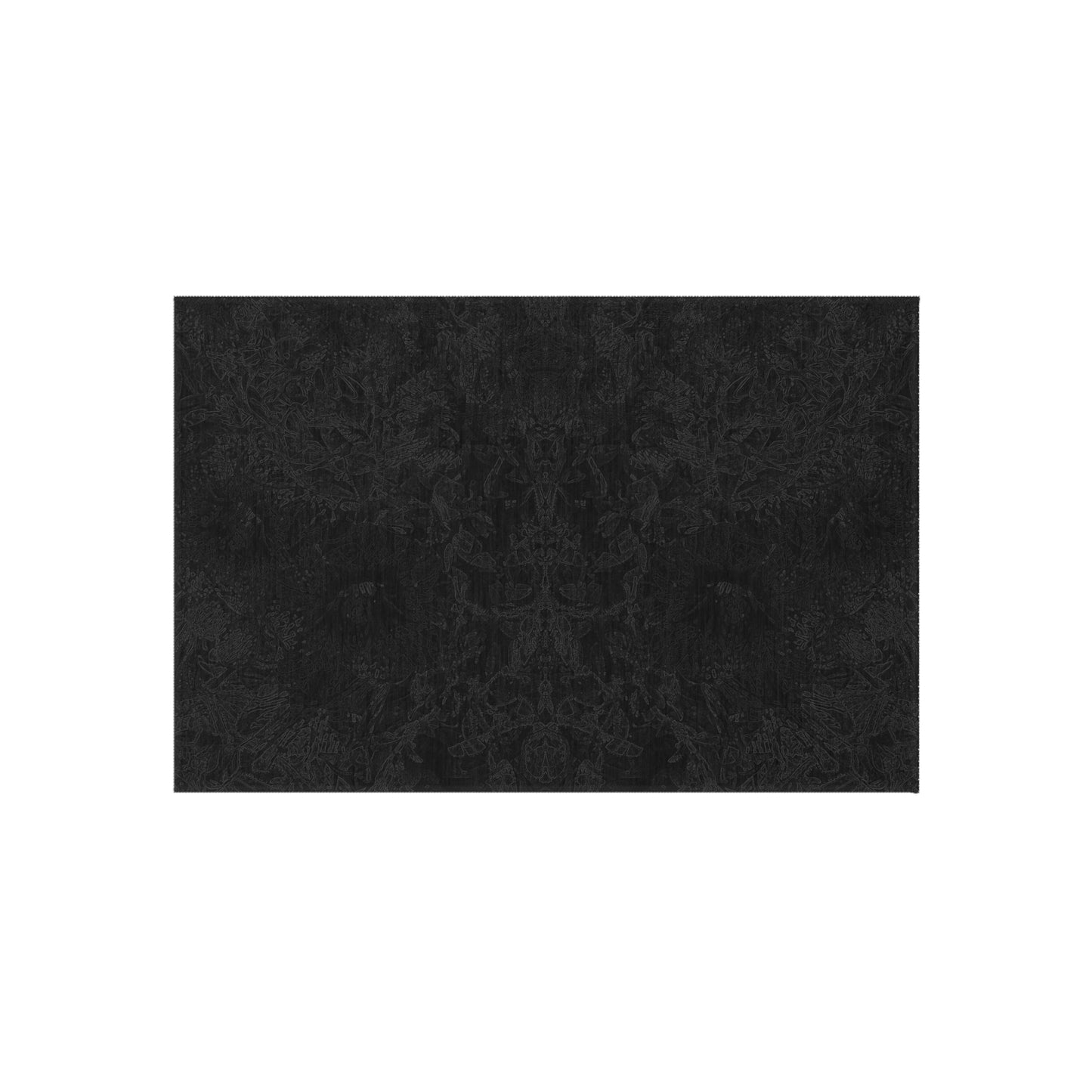 Fall of the Leaf Gods :: Black :: Outdoor Rug