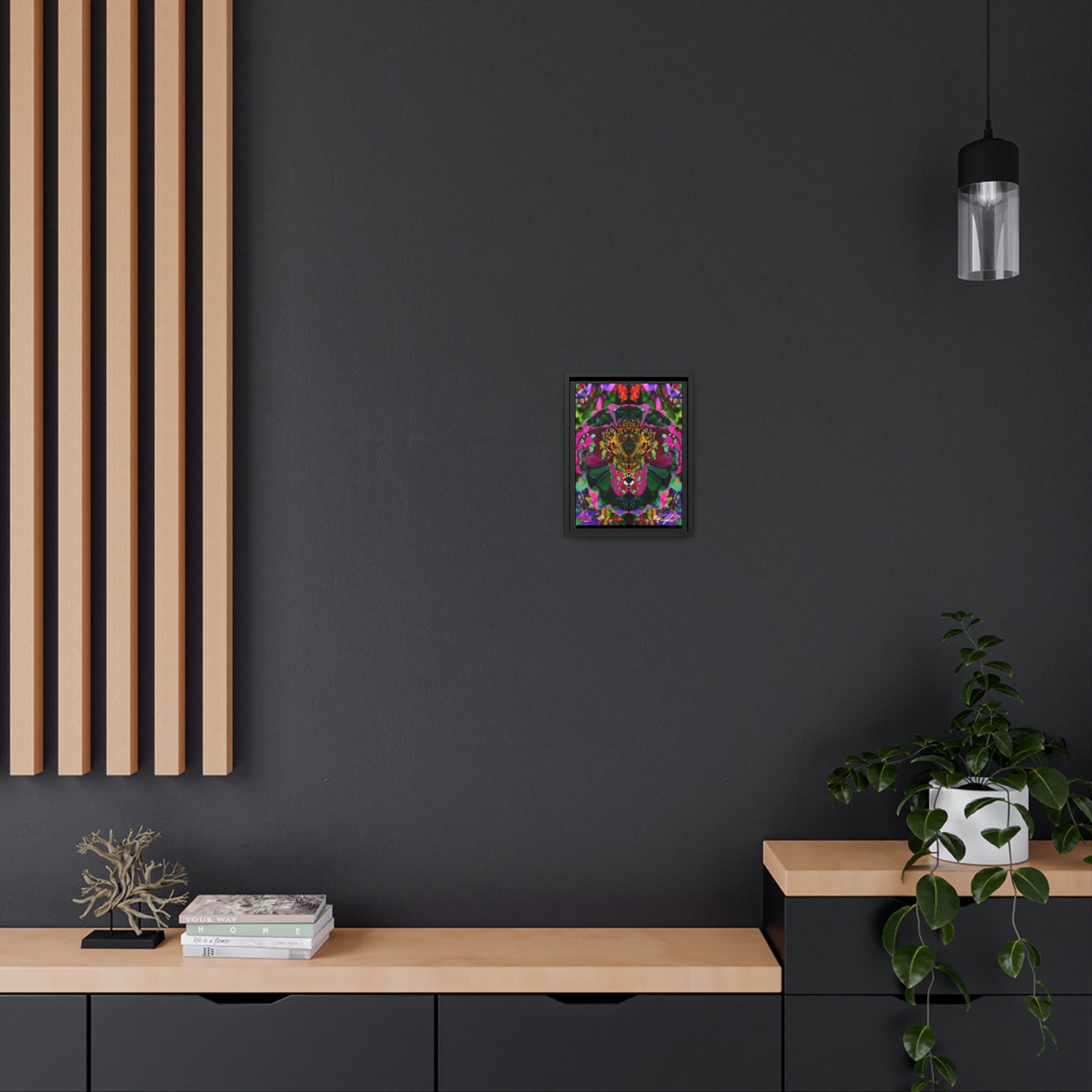 Butterfly Crowns of Aliens :: Matte Canvas, Black Frame