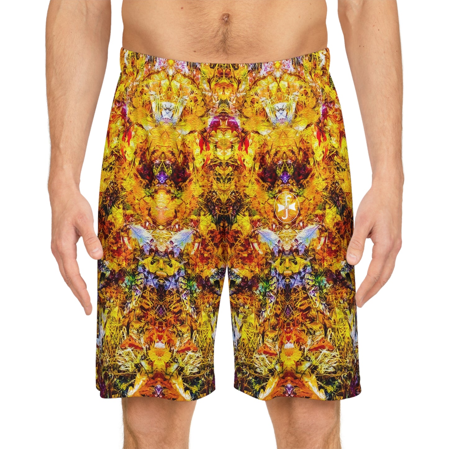 Fall of the Leaf Gods :: Orange :: Basketball Shorts