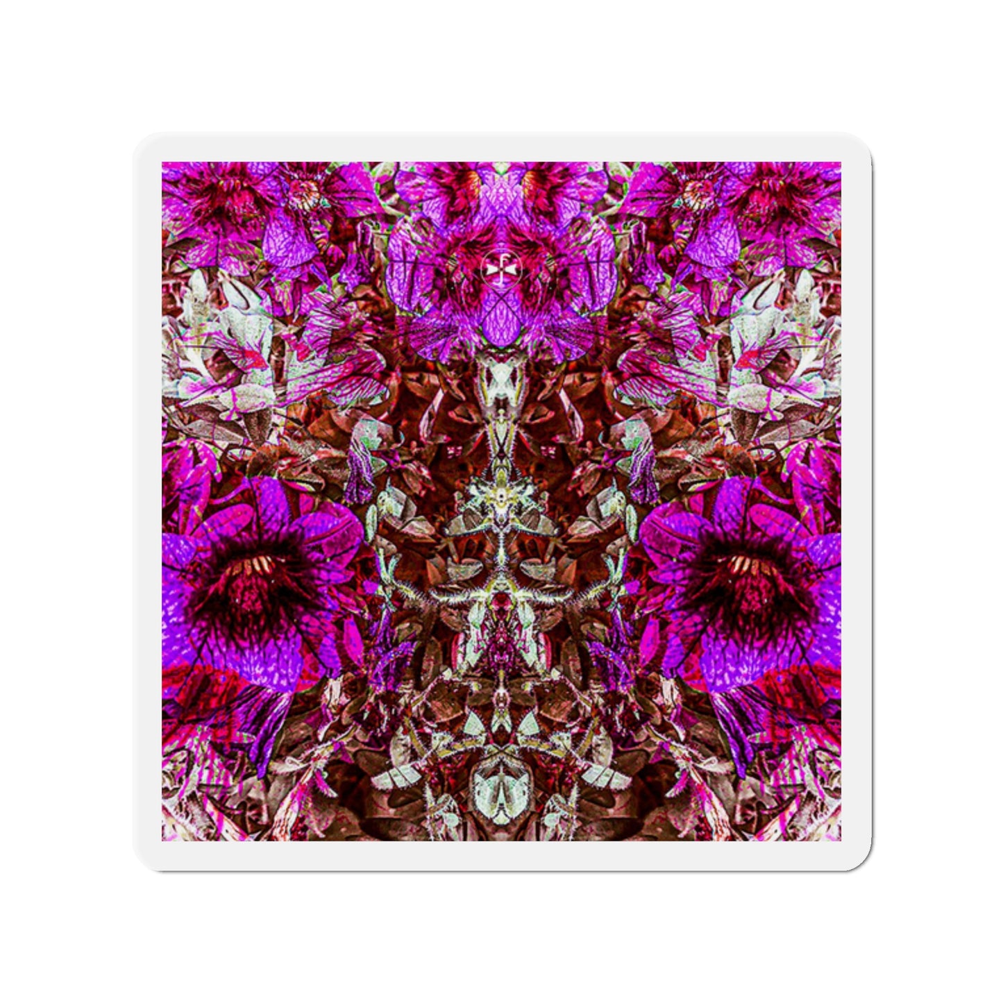 Darth Flower Power :: Pink :: Die-Cut Magnets