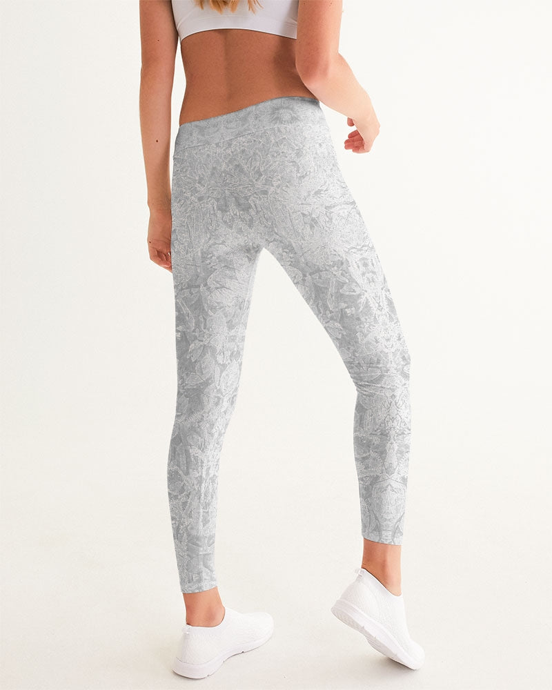 Darth Flower Power :: White :: Women's Yoga Pants