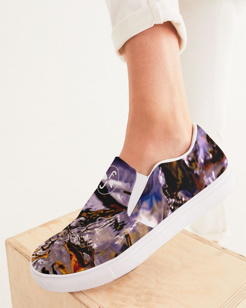 Delaware Ripples of Gold :: Women's Slip-On Canvas Shoe