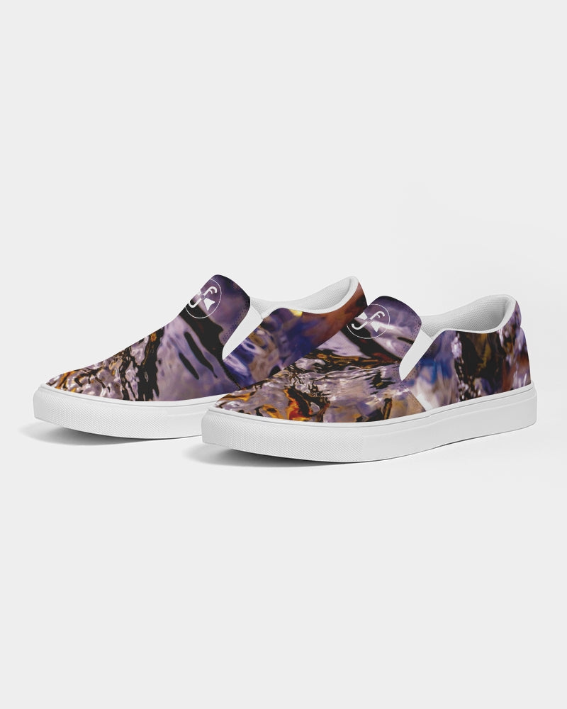 Delaware Ripples of Gold :: Women's Slip-On Canvas Shoe