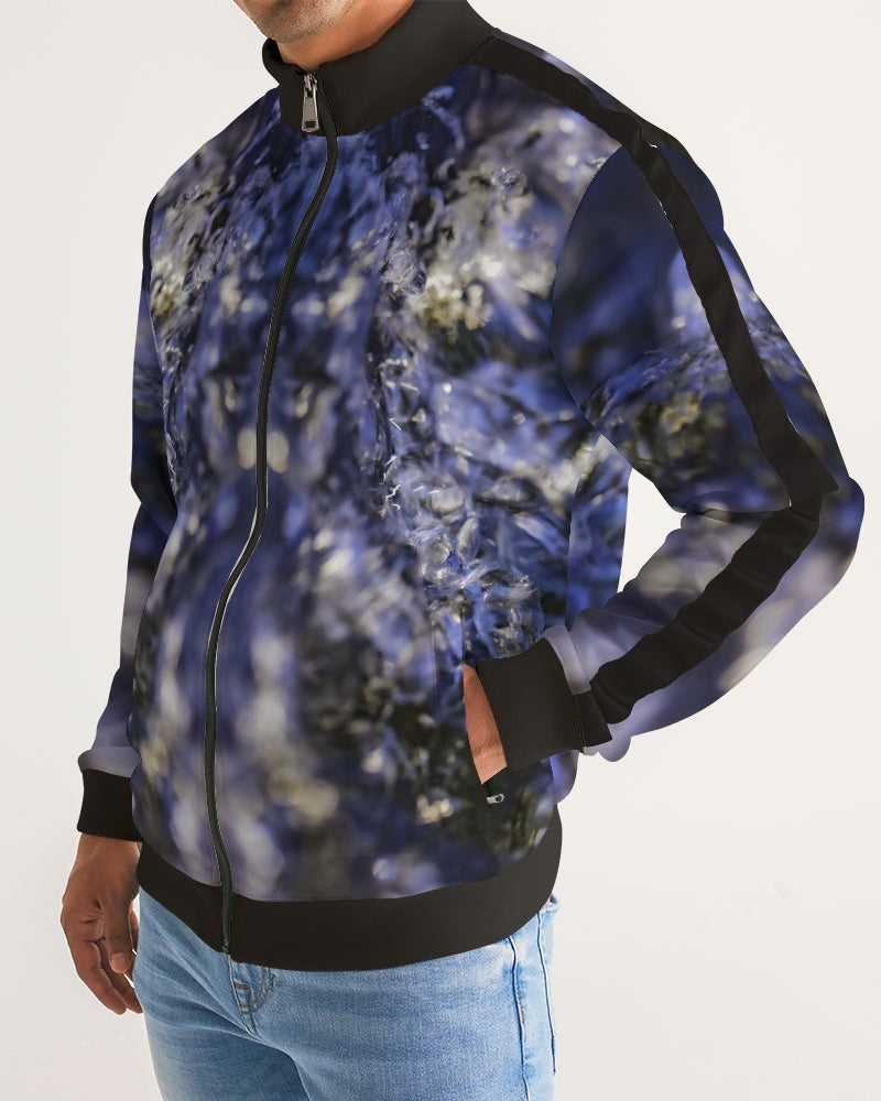 Blue Water Rush :: Men's Stripe-Sleeve Track Jacket
