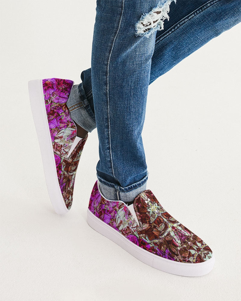 Darth Flower Power :: Pink :: Men's Slip-On Canvas Shoe