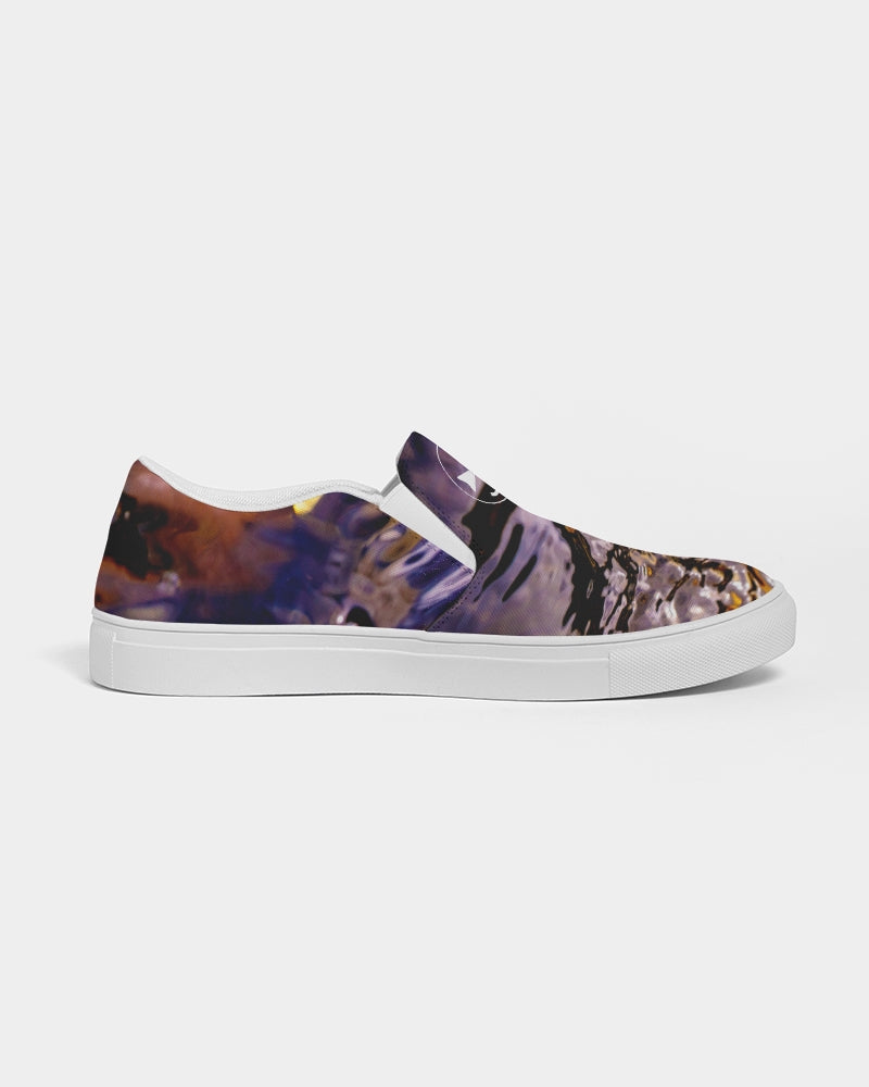 Delaware Ripples of Gold :: Women's Slip-On Canvas Shoe
