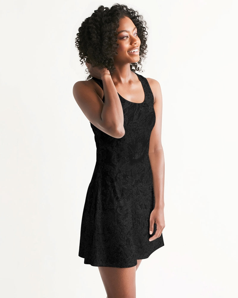 Darth Flower Power :: Black :: Women's Racerback Dress