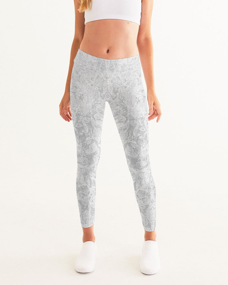 Danker Nuggets Pyramid White Womens Crossover Yoga Pants – Grassroots  California