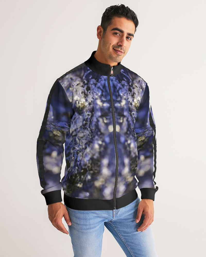 Blue Water Rush :: Men's Stripe-Sleeve Track Jacket