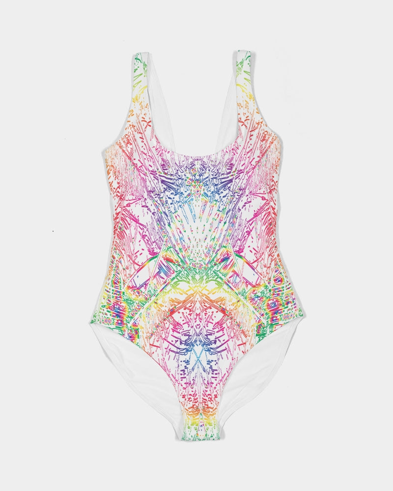 Palm Salad :: Rainbow :: Women's One-Piece Swimsuit