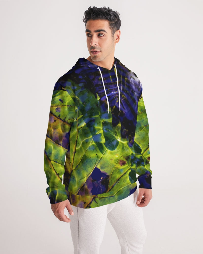 White Rider in Water Ripples Men's Hoodie