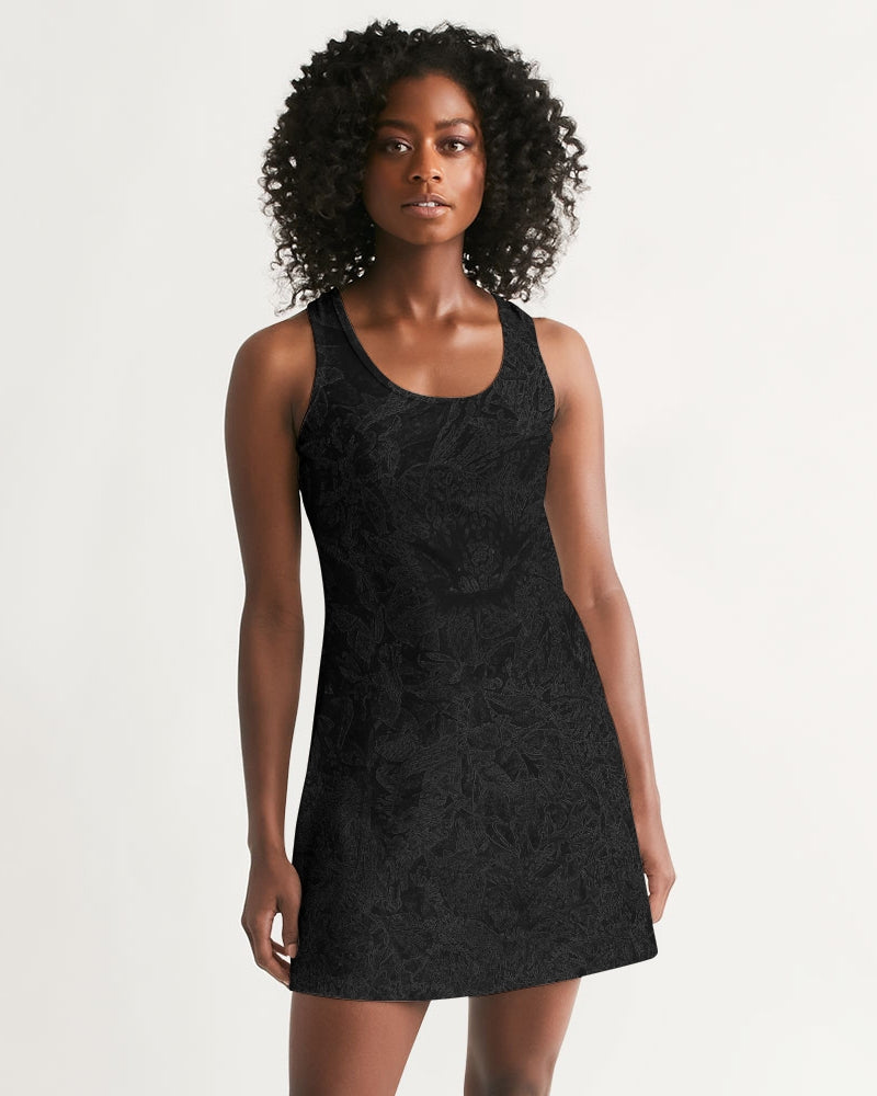 Darth Flower Power :: Black :: Women's Racerback Dress
