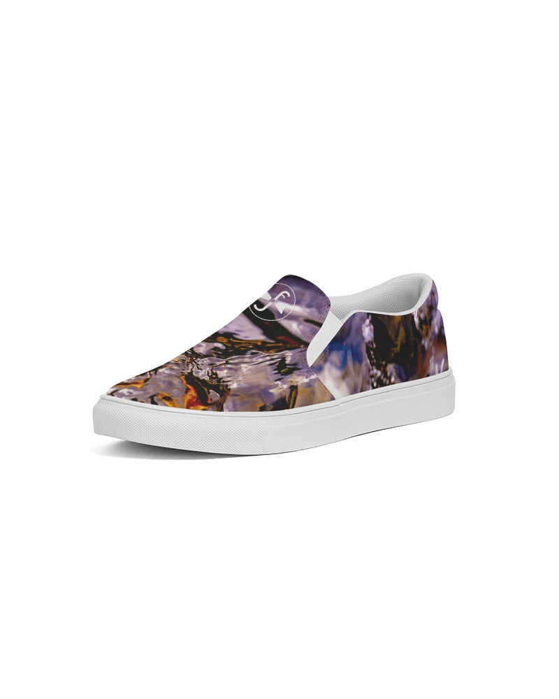 Delaware Ripples of Gold :: Women's Slip-On Canvas Shoe