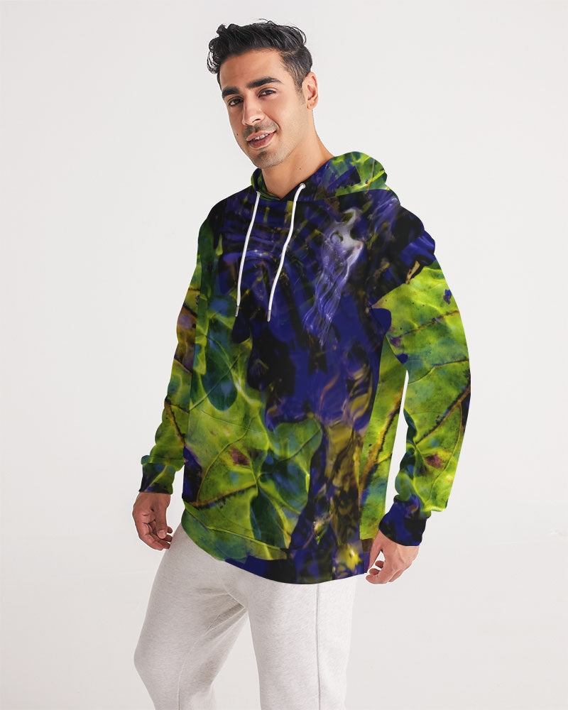 White Rider in Water Ripples Men's Hoodie