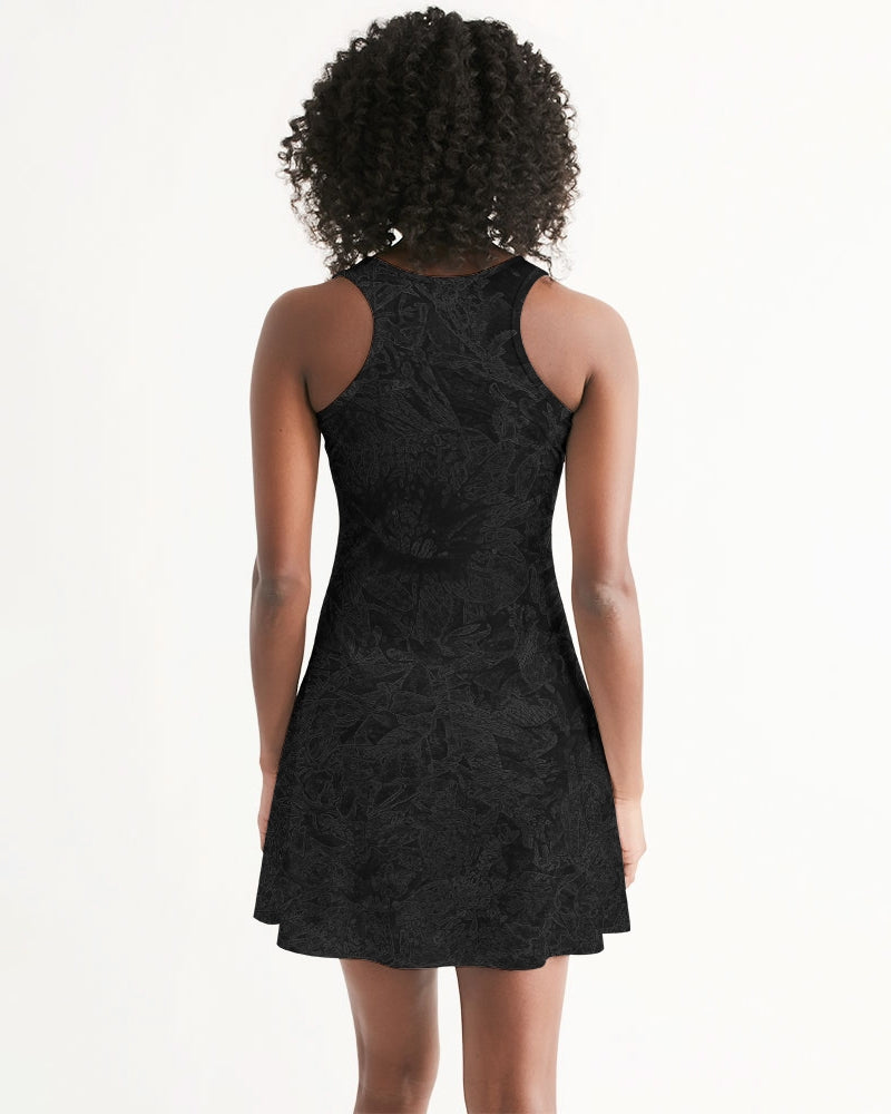 Darth Flower Power :: Black :: Women's Racerback Dress