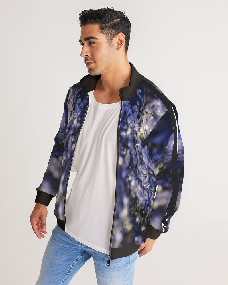 Blue Water Rush :: Men's Stripe-Sleeve Track Jacket