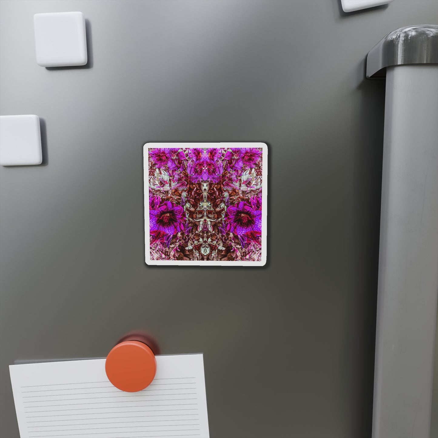 Darth Flower Power :: Pink :: Die-Cut Magnets