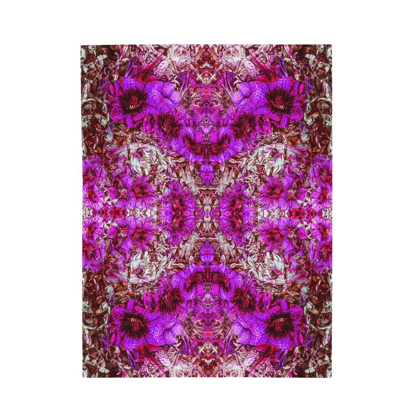 Darth Flower Power :: Pink :: Velveteen Plush Blanket