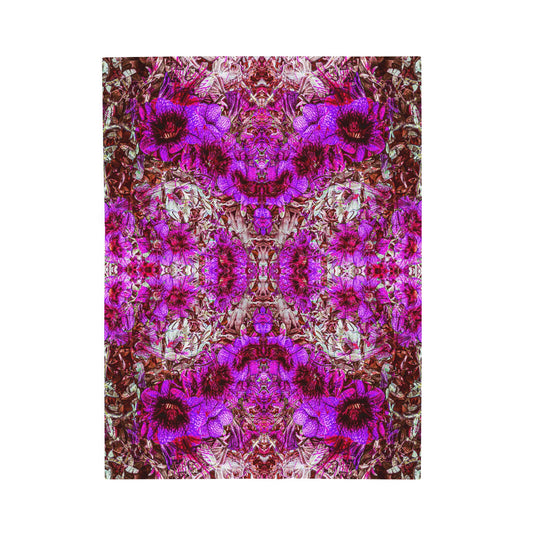 Darth Flower Power :: Pink :: Velveteen Plush Blanket
