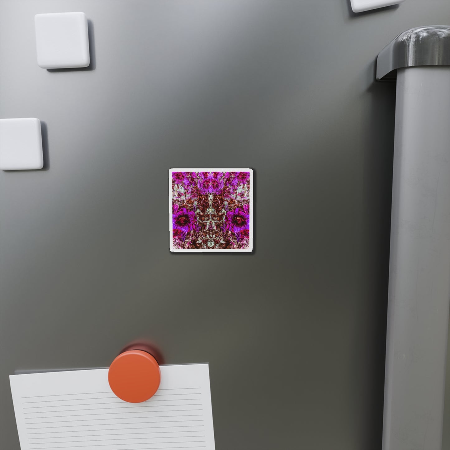 Darth Flower Power :: Pink :: Die-Cut Magnets