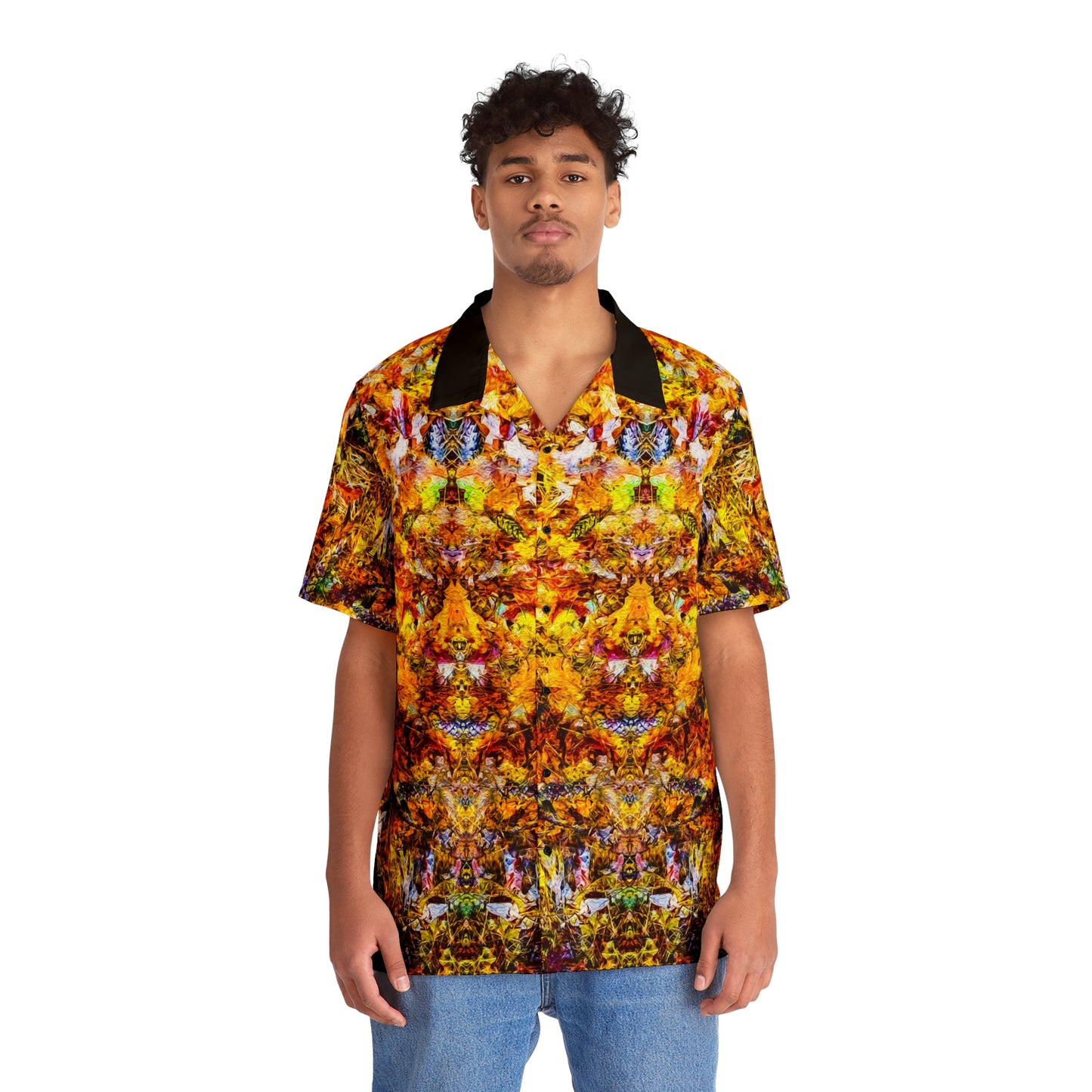 Fall of the Leaf Gods :: Orange :: Hawaiian Shirt