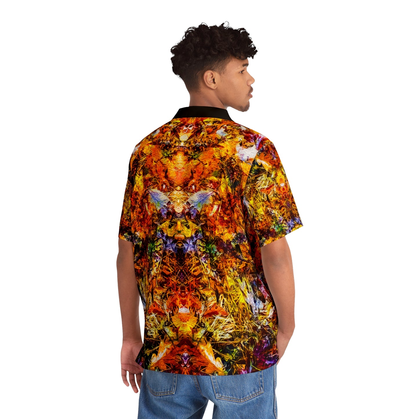 Fall of the Leaf Gods :: Orange :: Hawaiian Shirt